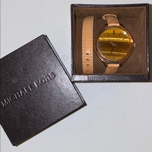 MICHAEL KORS Wrap Watch Rose Gold & Tiger’s Eye